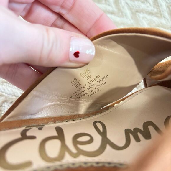 Sam Edelman Jayne Suede Crisscross Heeled Sandals - Picture 6 of 10